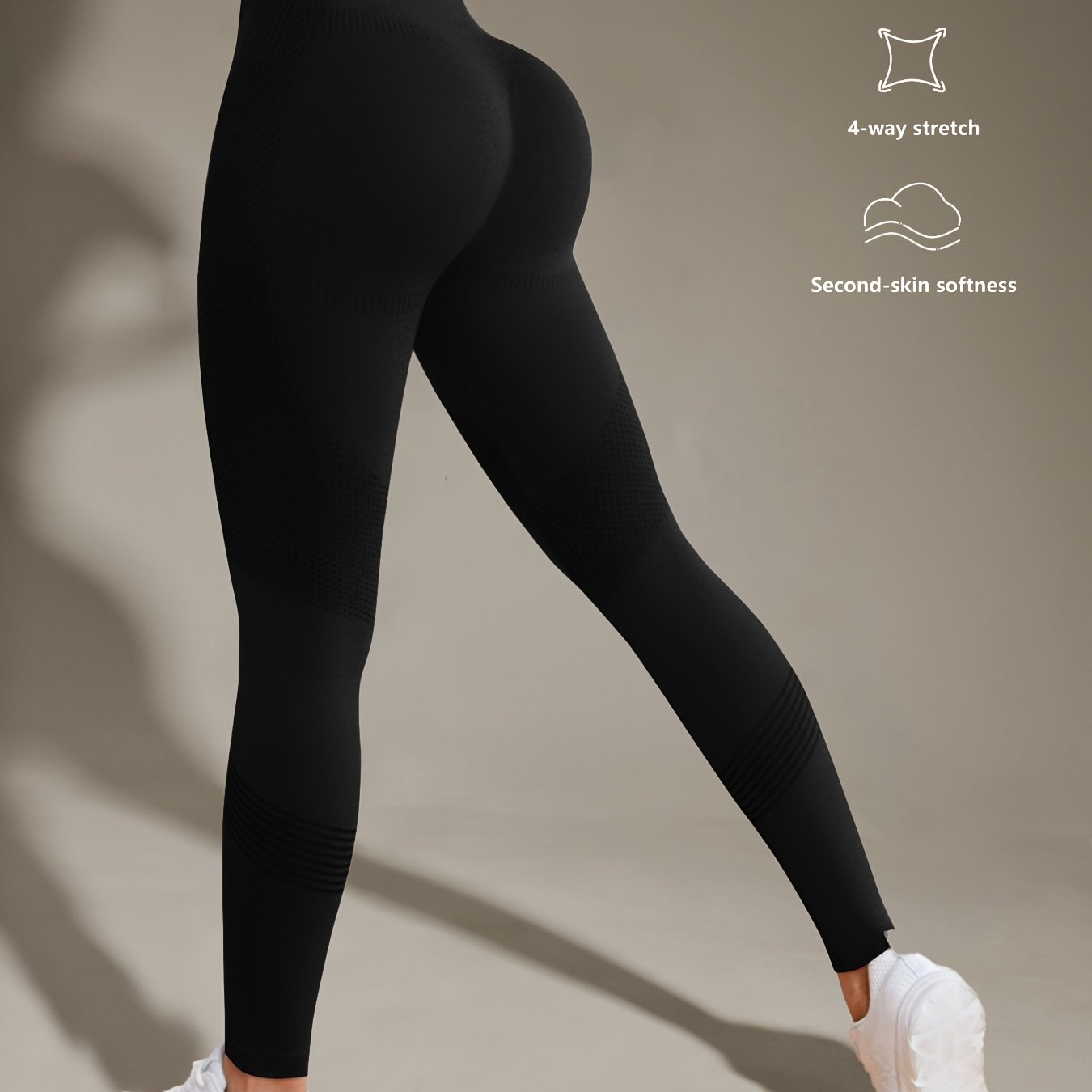 Comfortabele, sneldrogende sportlegging met hoge stretch, yogabroek met hoge taille, actieve dameskleding