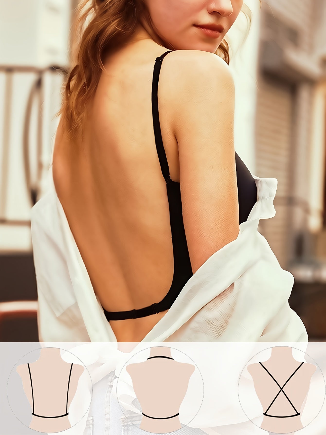 2 stuks naadloze U-rugloze sportbeha set, ademend comfortabel crop top met verstelbare bandjes voor yoga en fitness