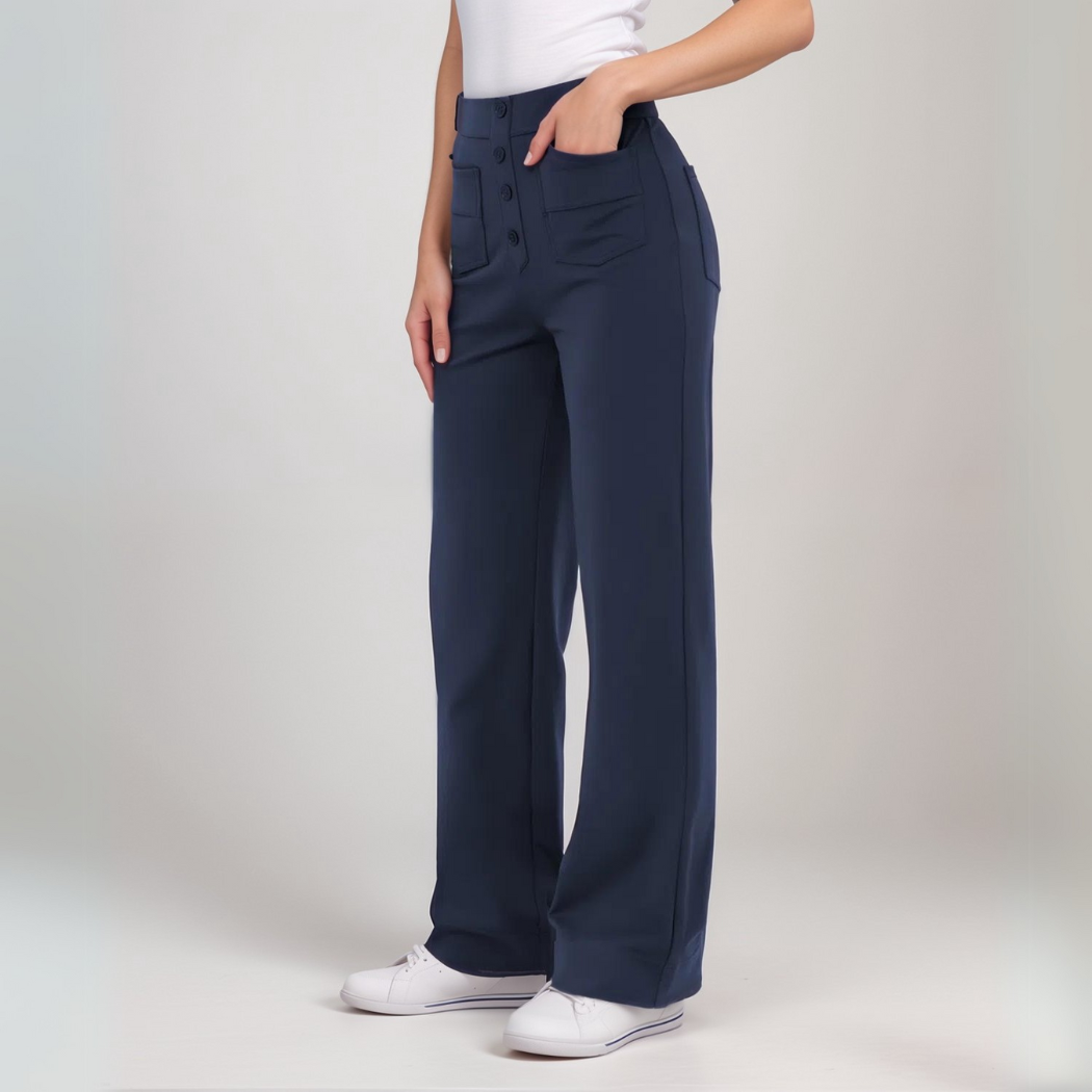 De Elsa Stretch Fit | Elastische broek met hoge taille | 1+1 GRATIS