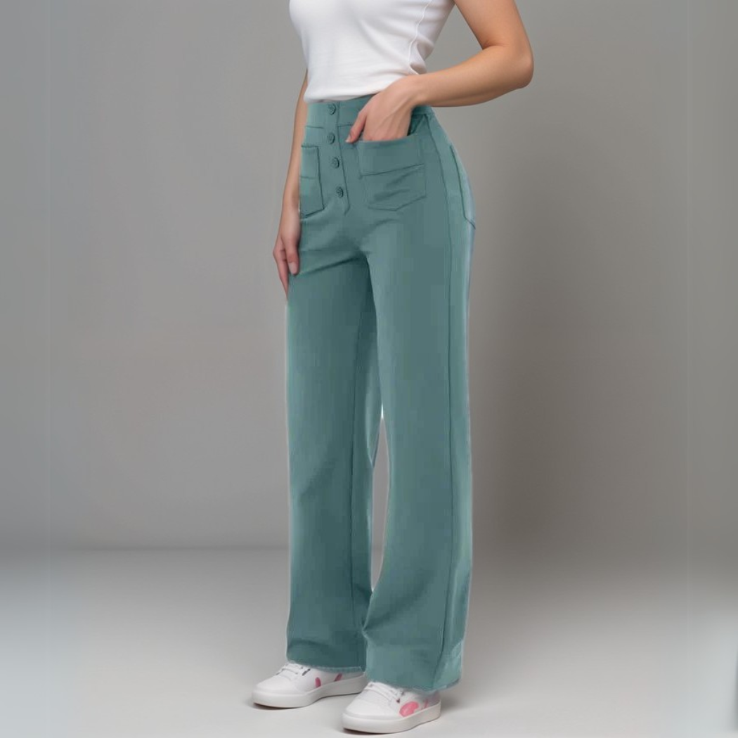 De Elsa Stretch Fit | Elastische broek met hoge taille | 1+1 GRATIS