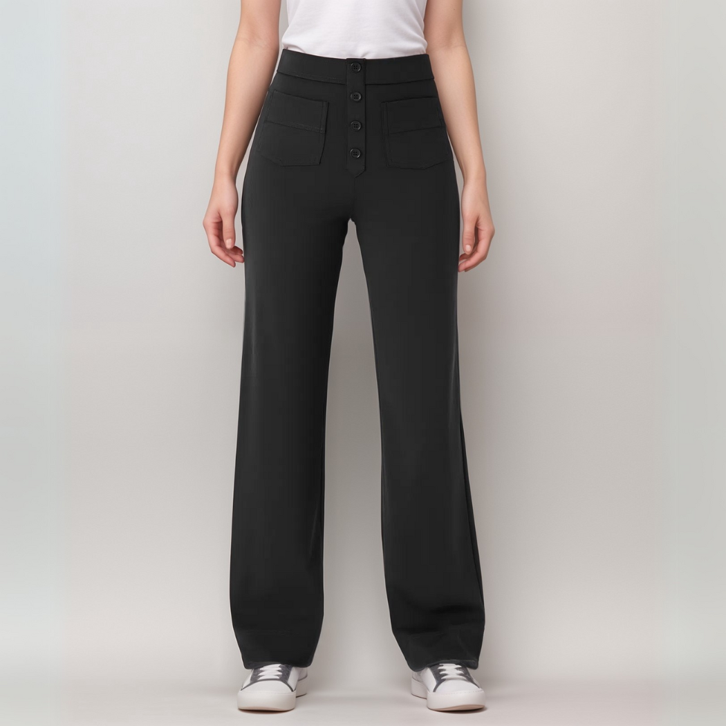 De Elsa Stretch Fit | Elastische broek met hoge taille | 1+1 GRATIS