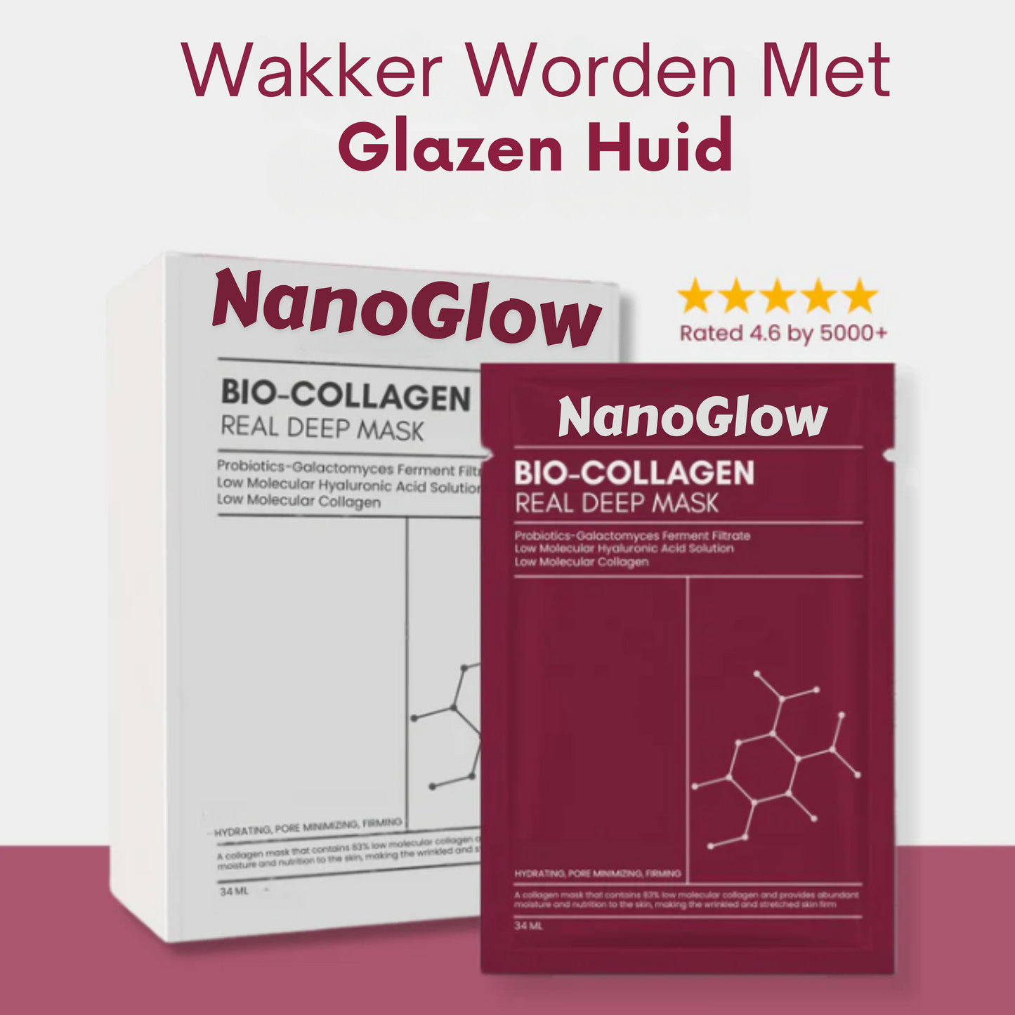 NanoGlow – Huidherstellend Collageenmasker