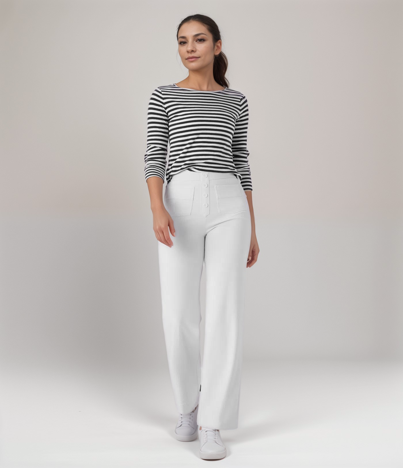 De Elsa Stretch Fit | Elastische broek met hoge taille | 1+1 GRATIS