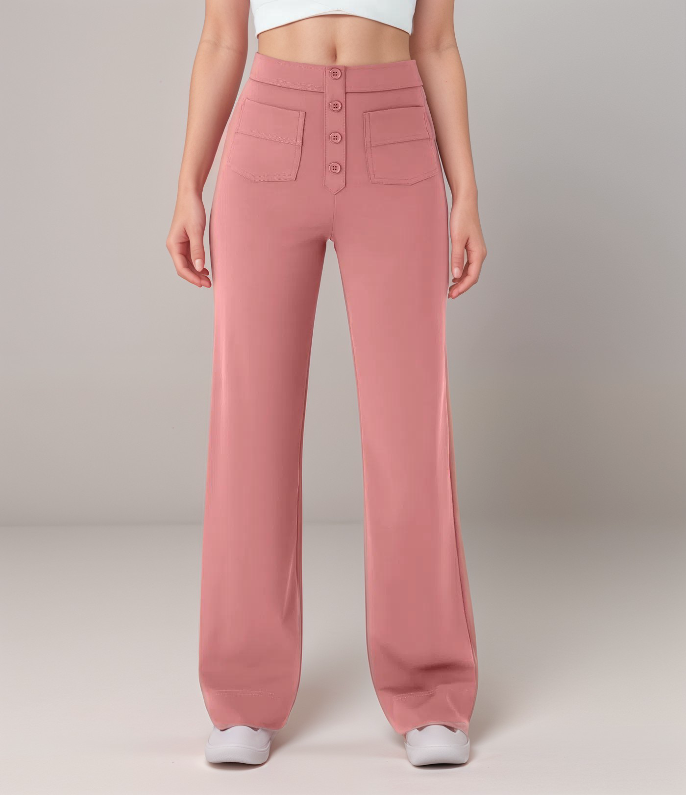 De Elsa Stretch Fit | Elastische broek met hoge taille | 1+1 GRATIS