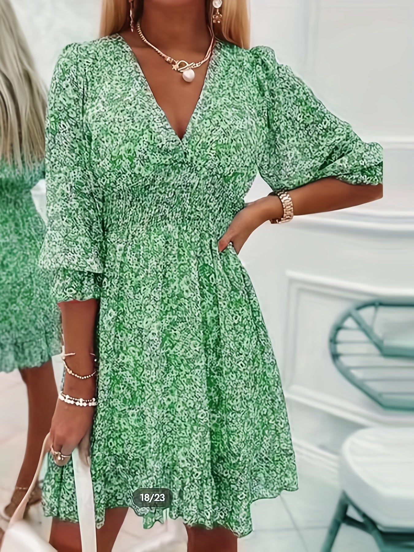 Elina Jurk met Elastische Taille