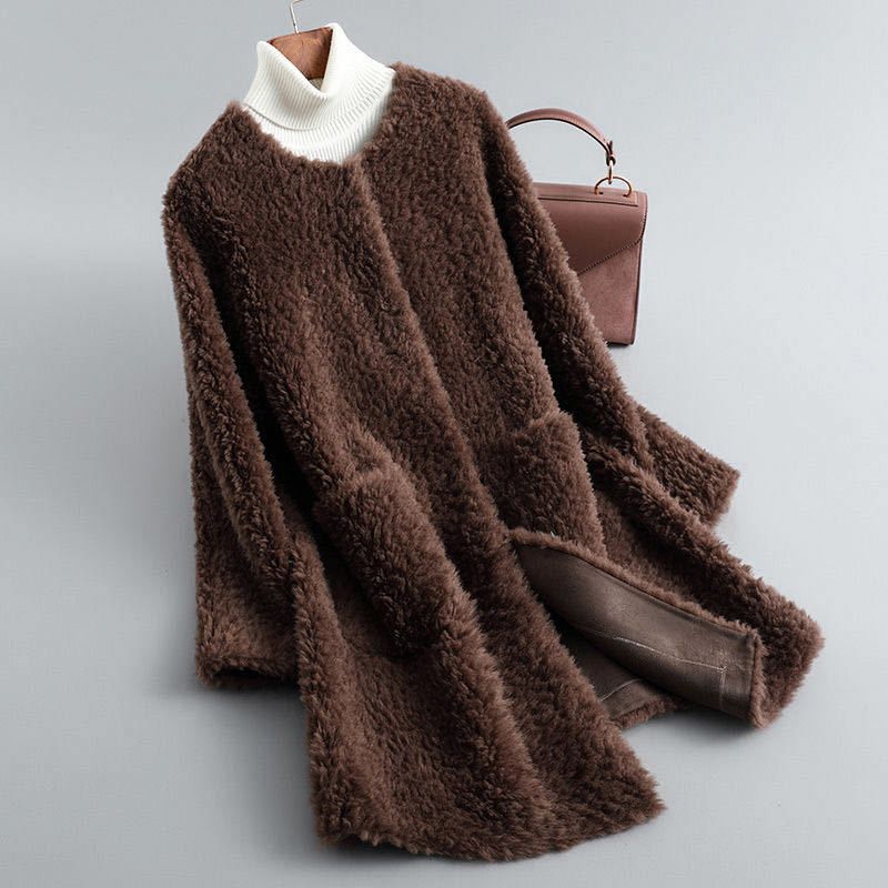 Vrouwen Lammy Coat | Oversized Shearling Jas