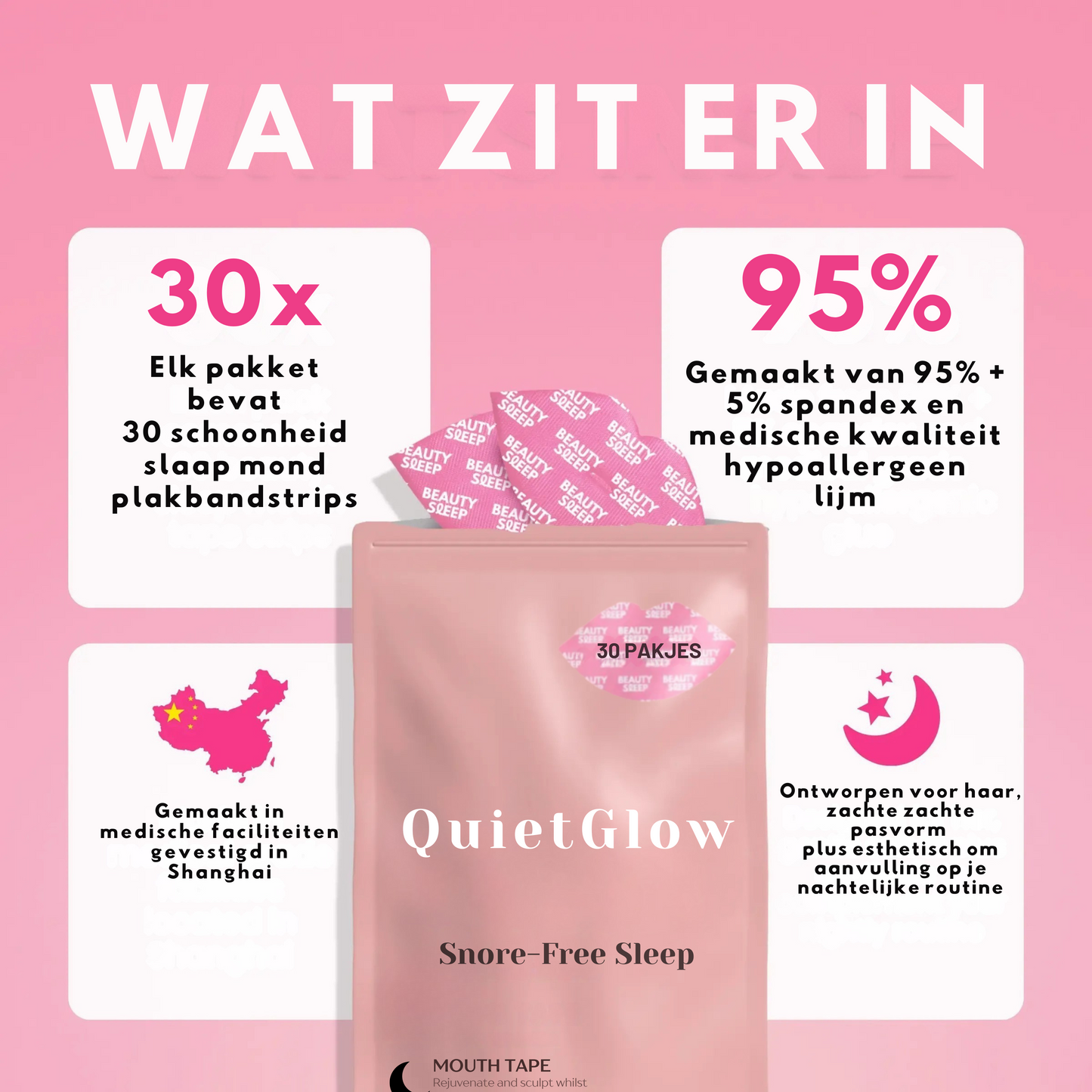 QuietGlow – Snurk-vrije slaap Rustig en stil