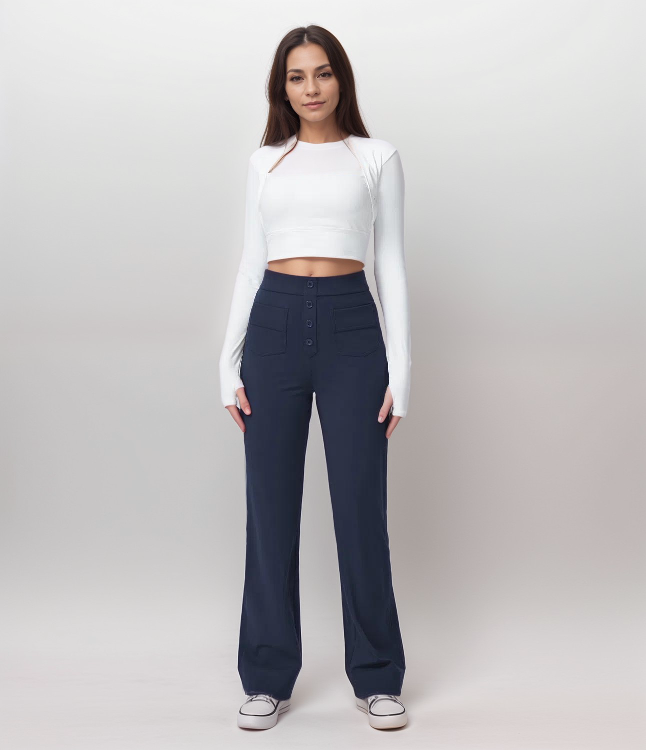 De Elsa Stretch Fit | Elastische broek met hoge taille | 1+1 GRATIS