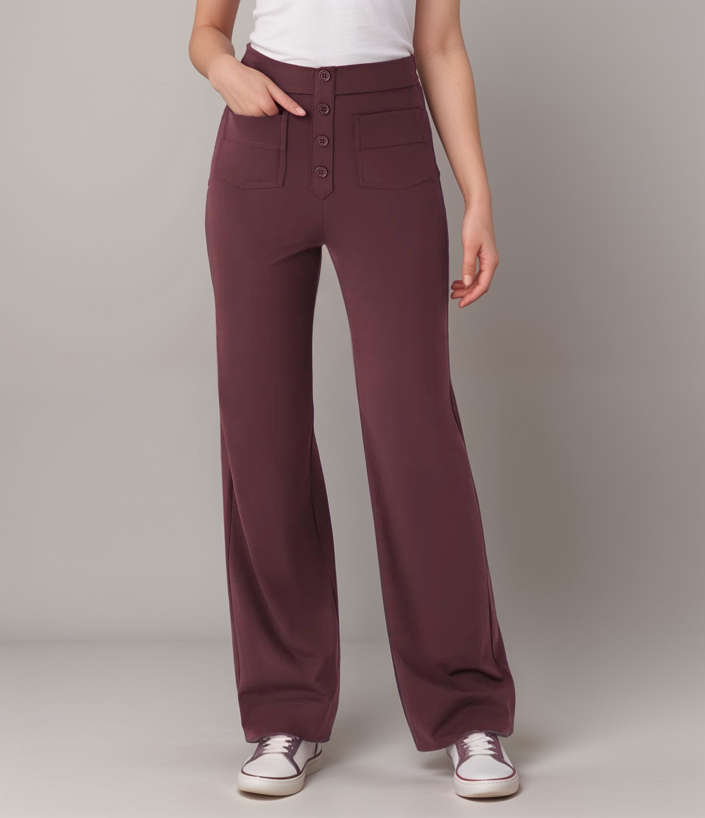 De Elsa Stretch Fit | Elastische broek met hoge taille | 1+1 GRATIS