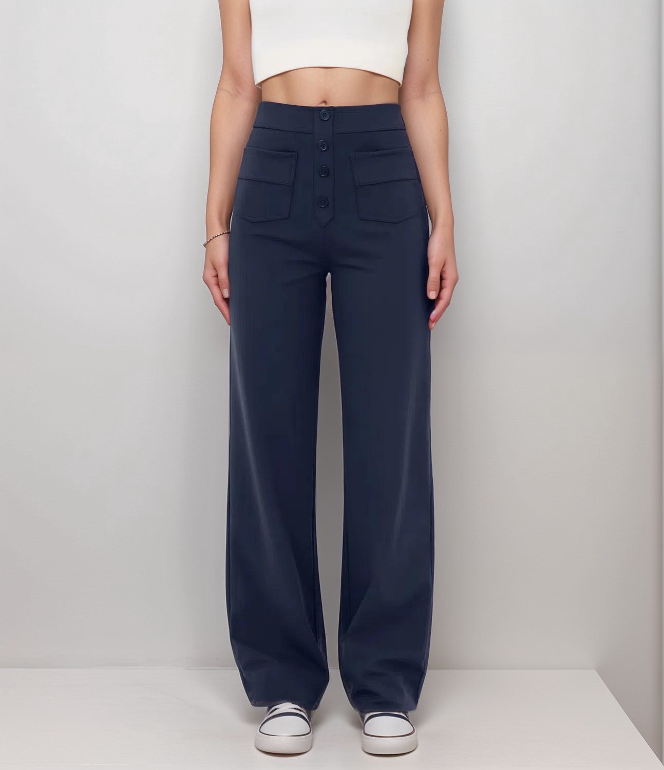 De Elsa Stretch Fit | Elastische broek met hoge taille | 1+1 GRATIS