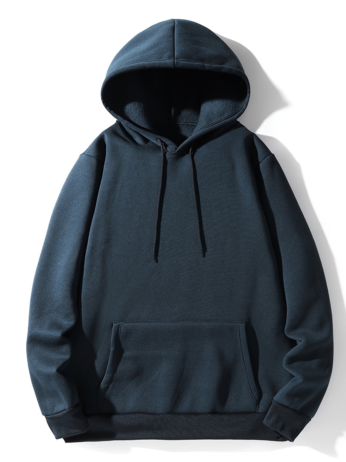 Mannen Hoodies, Effen Kleur Hoodie, Casual Heren Pullover Hoodie Met Kangoeroezak Voor Lente Herfst, Als Geschenken, Coquette Stijl
