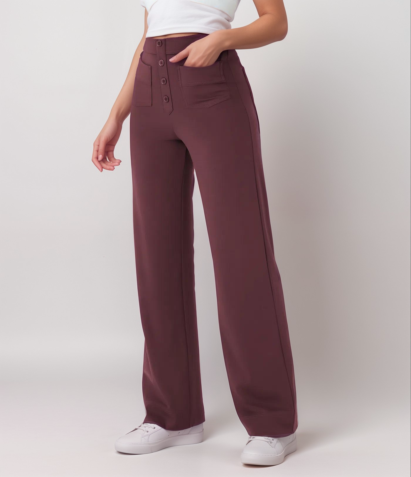De Elsa Stretch Fit | Elastische broek met hoge taille | 1+1 GRATIS