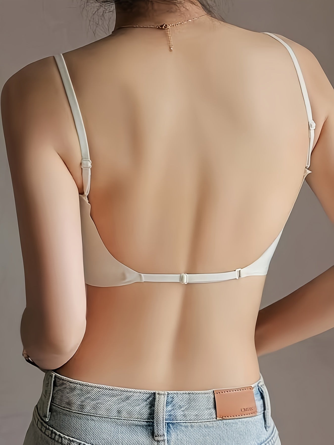 2 stuks naadloze U-rugloze sportbeha set, ademend comfortabel crop top met verstelbare bandjes voor yoga en fitness