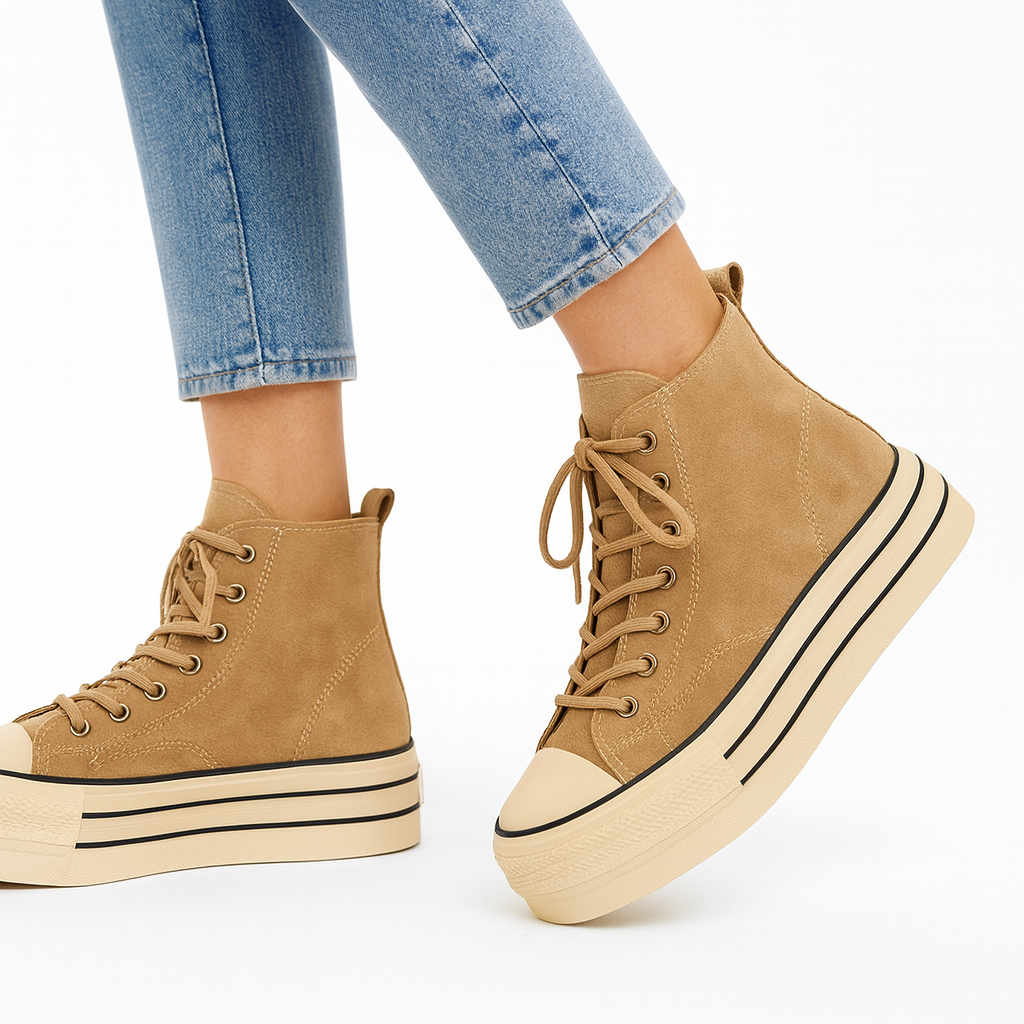 Maison Hoge Suède Sneakers
