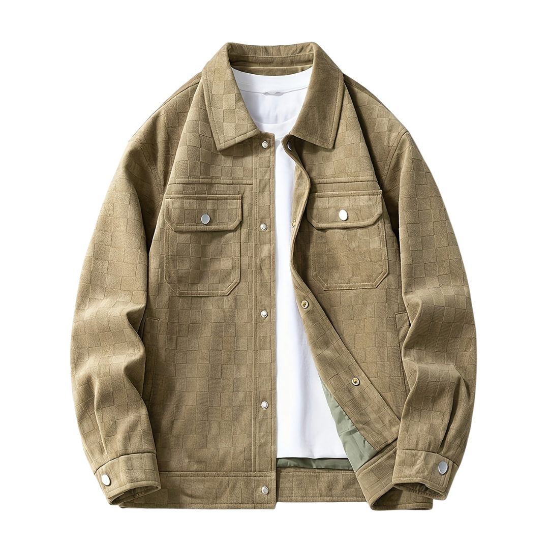 Maverick Suède Jas | Geruit