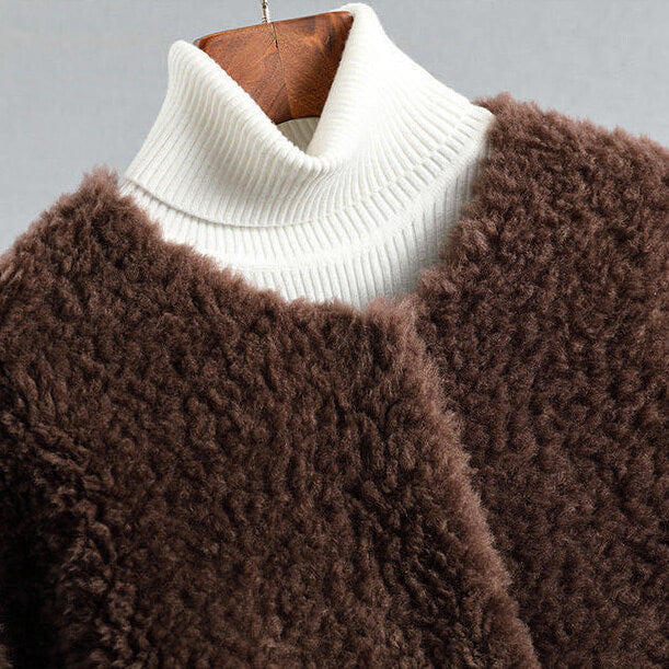 Vrouwen Lammy Coat | Oversized Shearling Jas