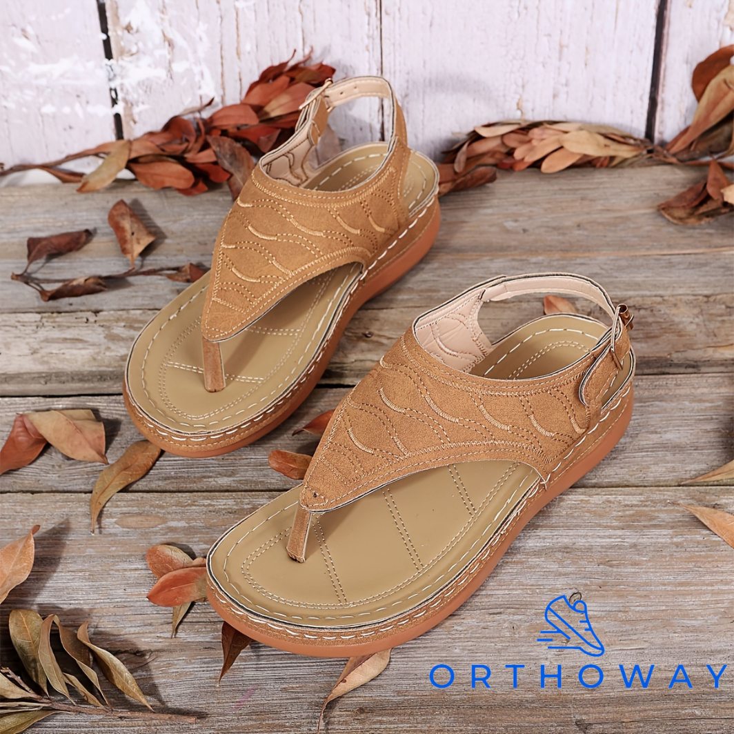 EAZEN Retro Sandals – Elegante Sleehak met Enkelband