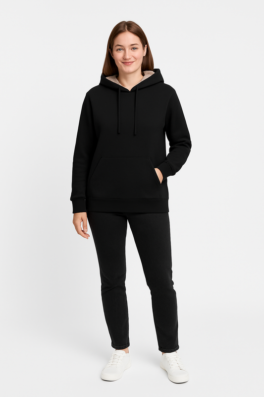 Dames Hoodie met Fleece – Warme Pullover