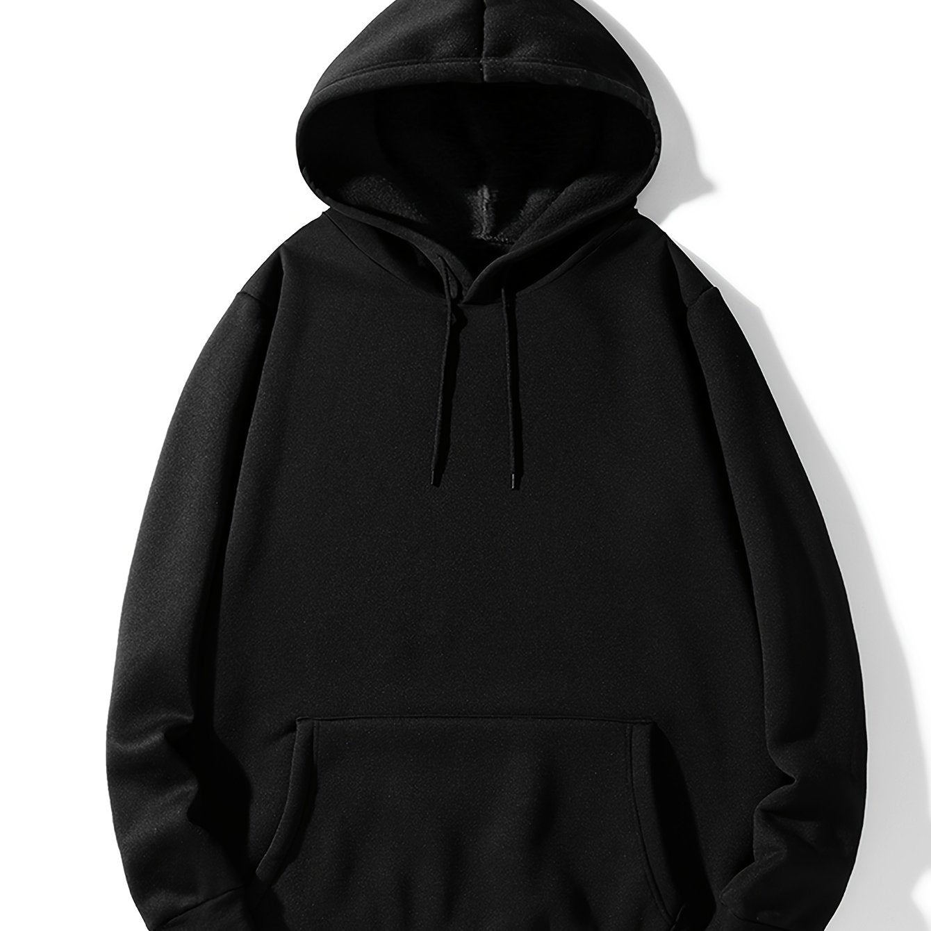 Mannen Hoodies, Effen Kleur Hoodie, Casual Heren Pullover Hoodie Met Kangoeroezak Voor Lente Herfst, Als Geschenken, Coquette Stijl