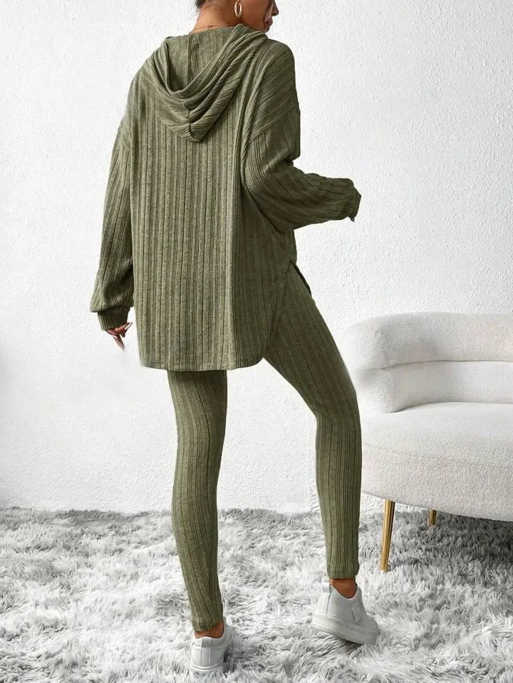Dames Lounge Set | Ribgebreid 2-delig