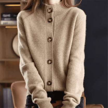 Dames Cardigan Statement-knopen