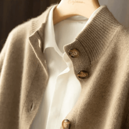 Dames Cardigan Statement-knopen