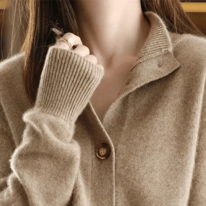 Dames Cardigan Statement-knopen