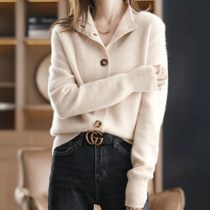 Dames Cardigan Statement-knopen