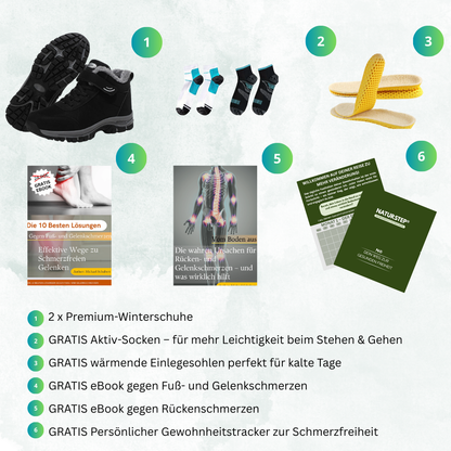 Orthopédische Snowboots Dames/Heren (breed & rits-vrij)