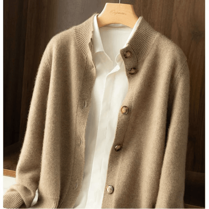 Dames Cardigan Statement-knopen