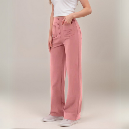 De Elsa Stretch Fit | Elastische broek met hoge taille | 1+1 GRATIS