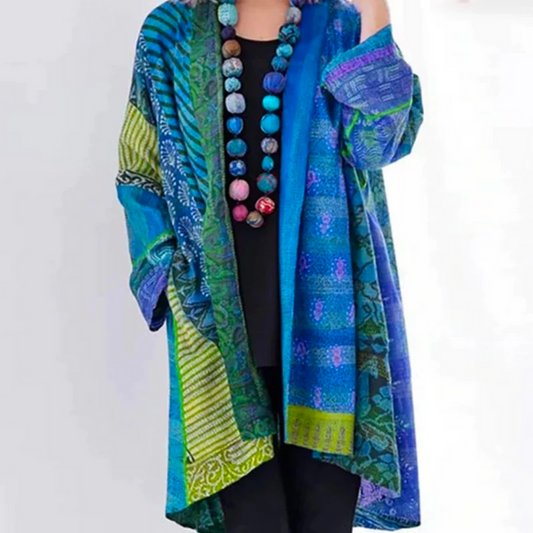 Dames Gebreid Vest Katoenmix — “Cornelia”
