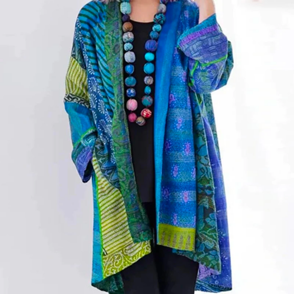 Dames Gebreid Vest Katoenmix — “Cornelia”