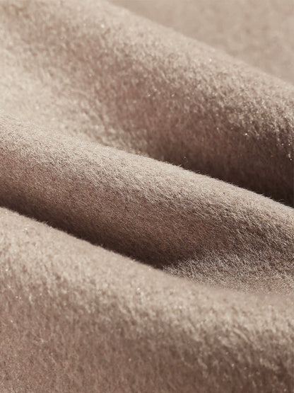 Mantel Dames Lang Wolmix met Ceintuur