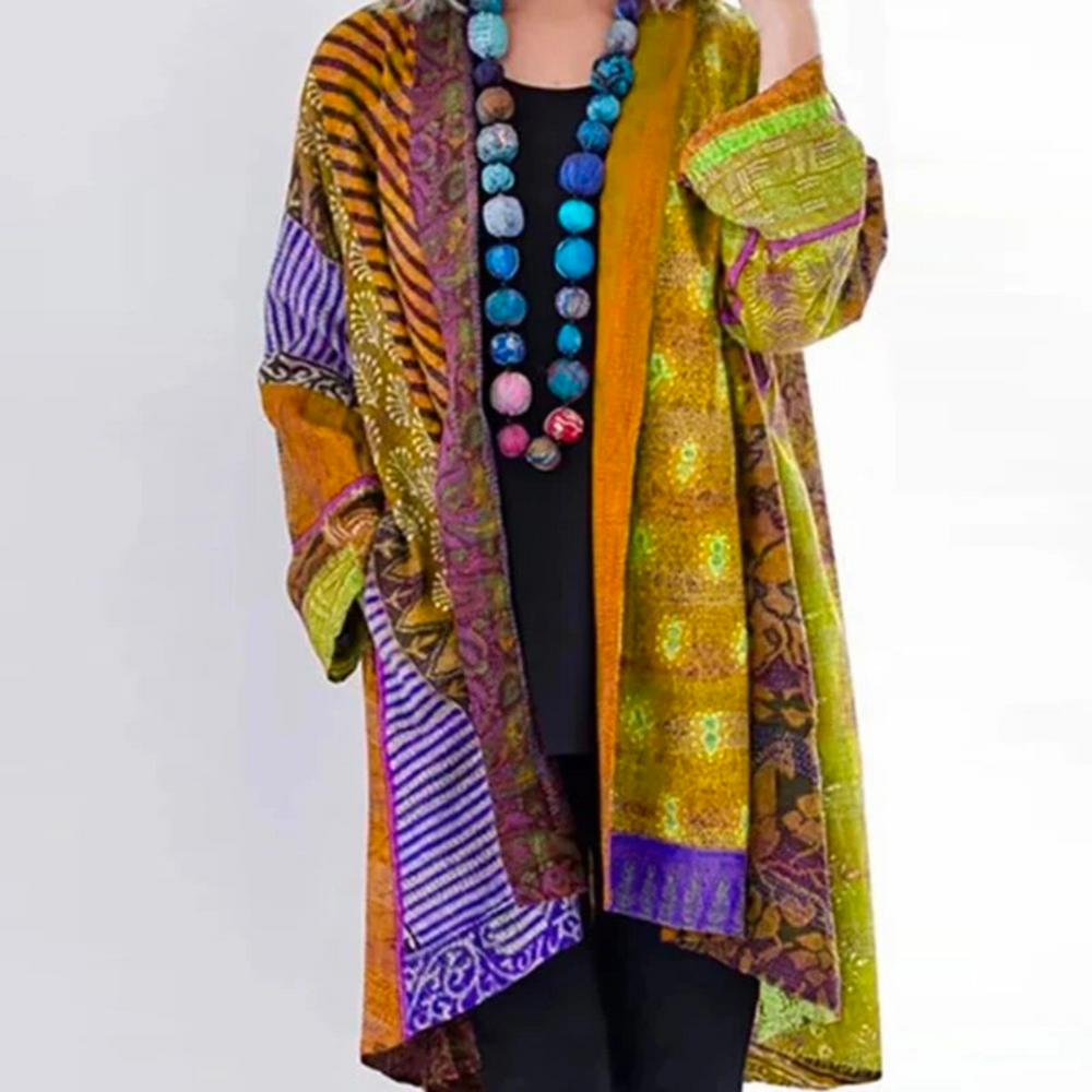 Dames Gebreid Vest Katoenmix — “Cornelia”