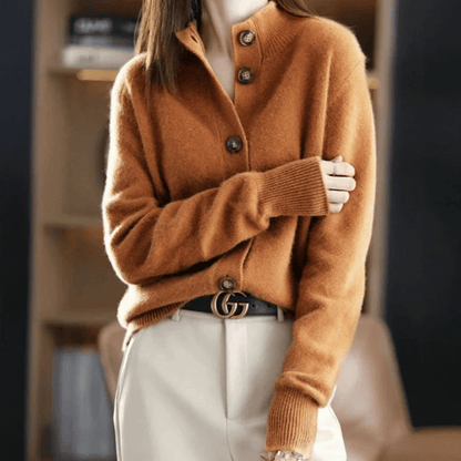 Dames Cardigan Statement-knopen
