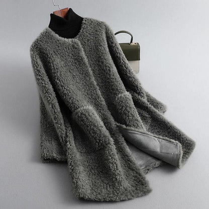 Vrouwen Lammy Coat | Oversized Shearling Jas