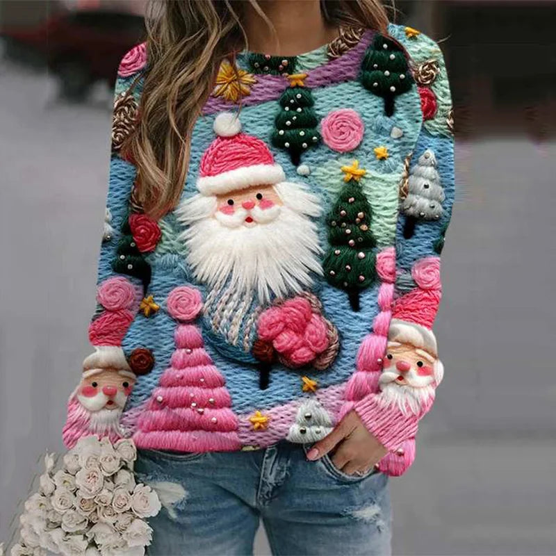 Kerst Sweatshirt | Kerstman Print