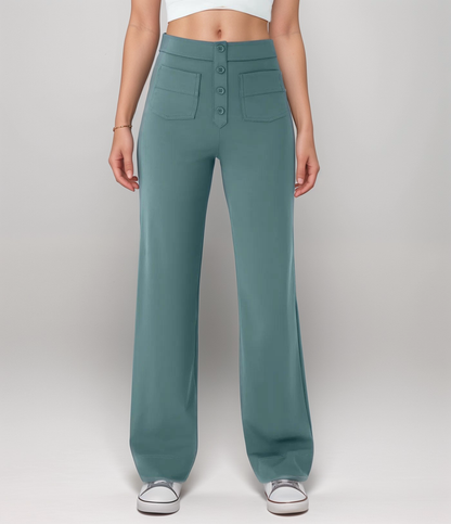 De Elsa Stretch Fit | Elastische broek met hoge taille | 1+1 GRATIS