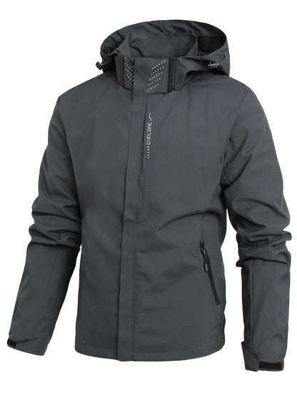 Heren losse buitenfietsen casual mode capuchon trui windjacke jack