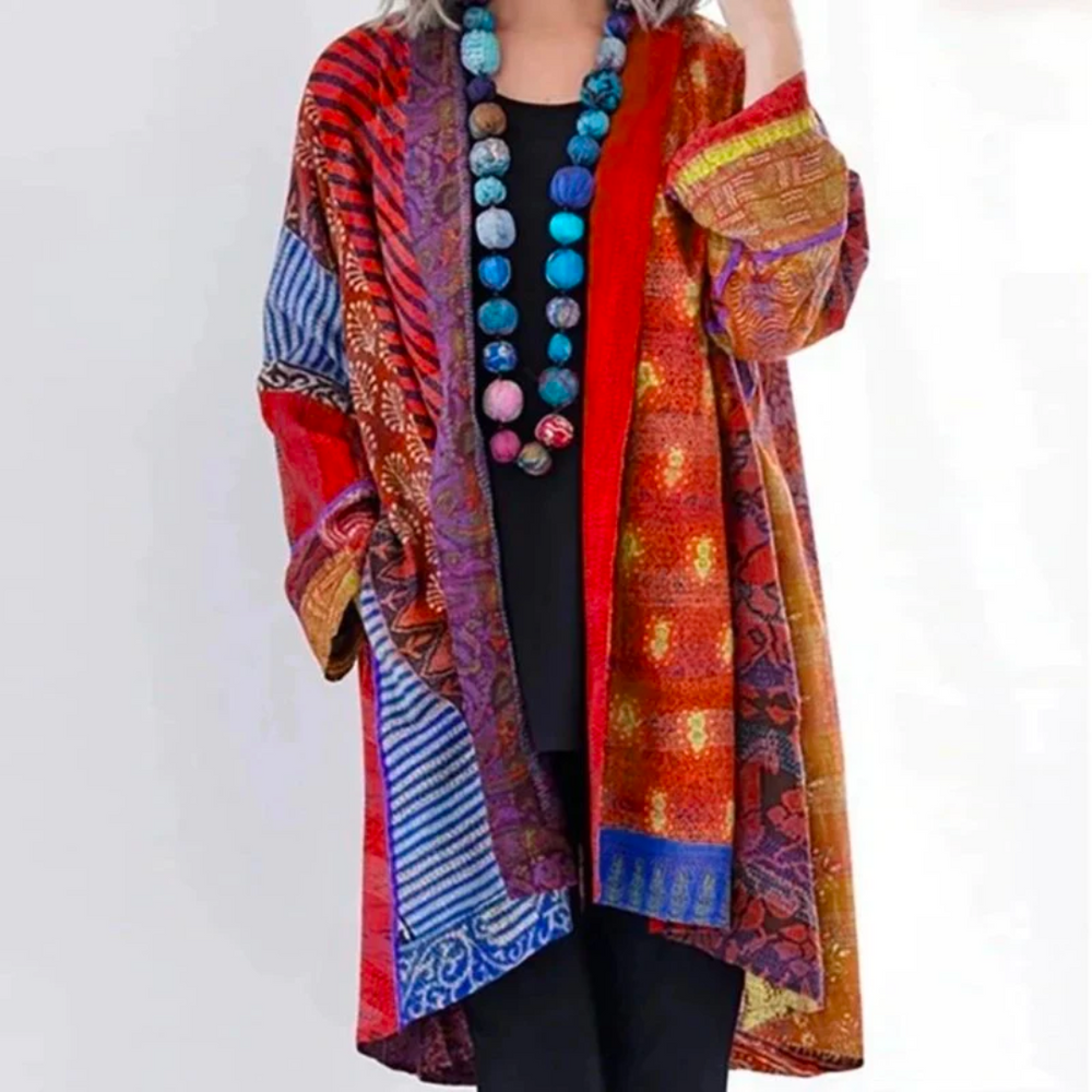 Dames Gebreid Vest Katoenmix — “Cornelia”