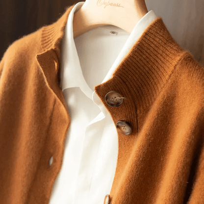 Dames Cardigan Statement-knopen