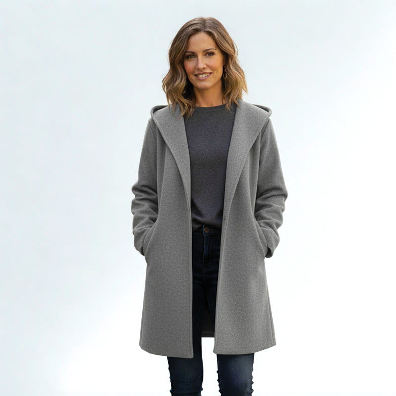 Dames Oversized Halflange Jas