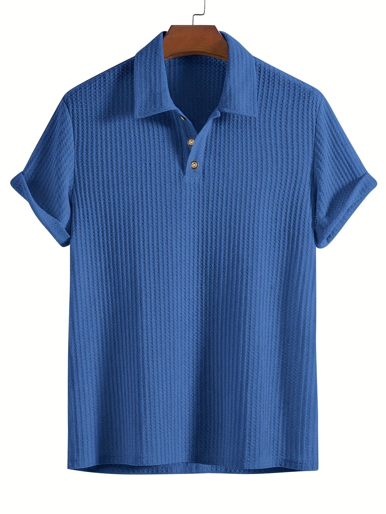 2025 Nieuw Casual Sportshirt Heren Korte Mouwen Hoogwaardig Zomer Effen Kleur Top T-shirt Halflange Mouwen Veelzijdig voor Golf, Vissen, Basketbal, Kamperen, Fitness Zwemmen en Strand met Omkeerbare Kraag