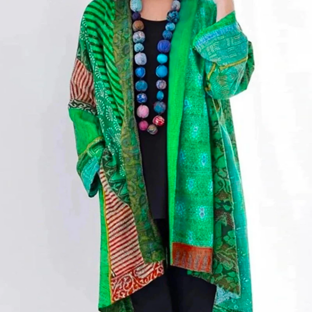 Dames Gebreid Vest Katoenmix — “Cornelia”