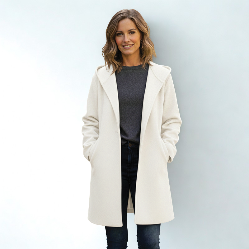 Dames Oversized Halflange Jas