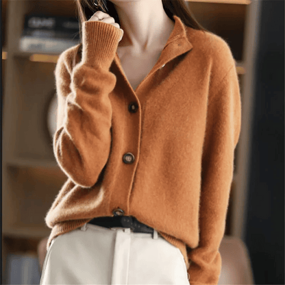 Dames Cardigan Statement-knopen