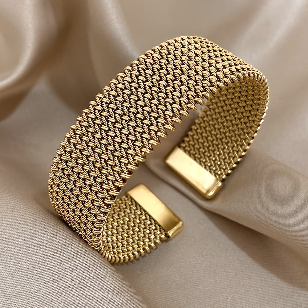 EAZEN 18K Goudgeplateerde Roestvrijstalen Armband