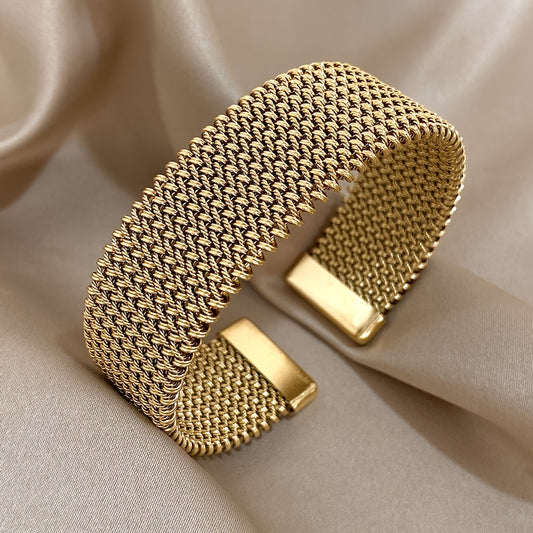 EAZEN 18K Goudgeplateerde Roestvrijstalen Armband