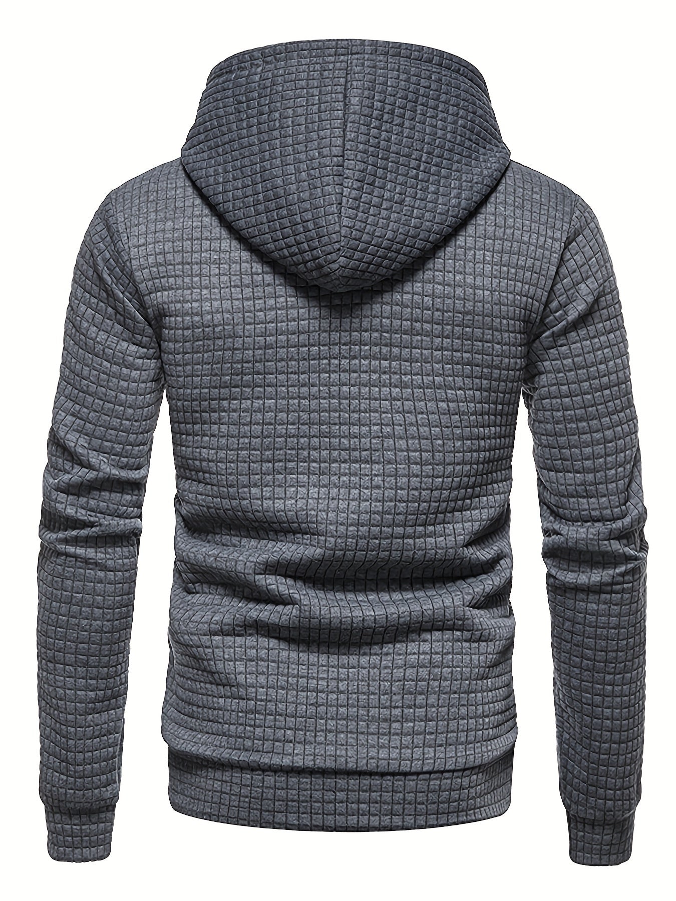 [1pc GEKM Heren Casual Sport Hoodie] 1pc GEKM Heren Casual Sport Pullover Sweatshirt, Boho Stijl Lange Mouw Hoodie met Geborduurd Ontwerp, Gebreide Polyester Stof, Regular Fit, 250gsm - Herfst/Winter Collectie